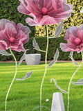 Giant Poppy Artificial Flower, Wedding Aisle Decor Prop, Silk Yarn Garden Ornament, Event Backdrop Display, Window Photography Decoration silk flower
