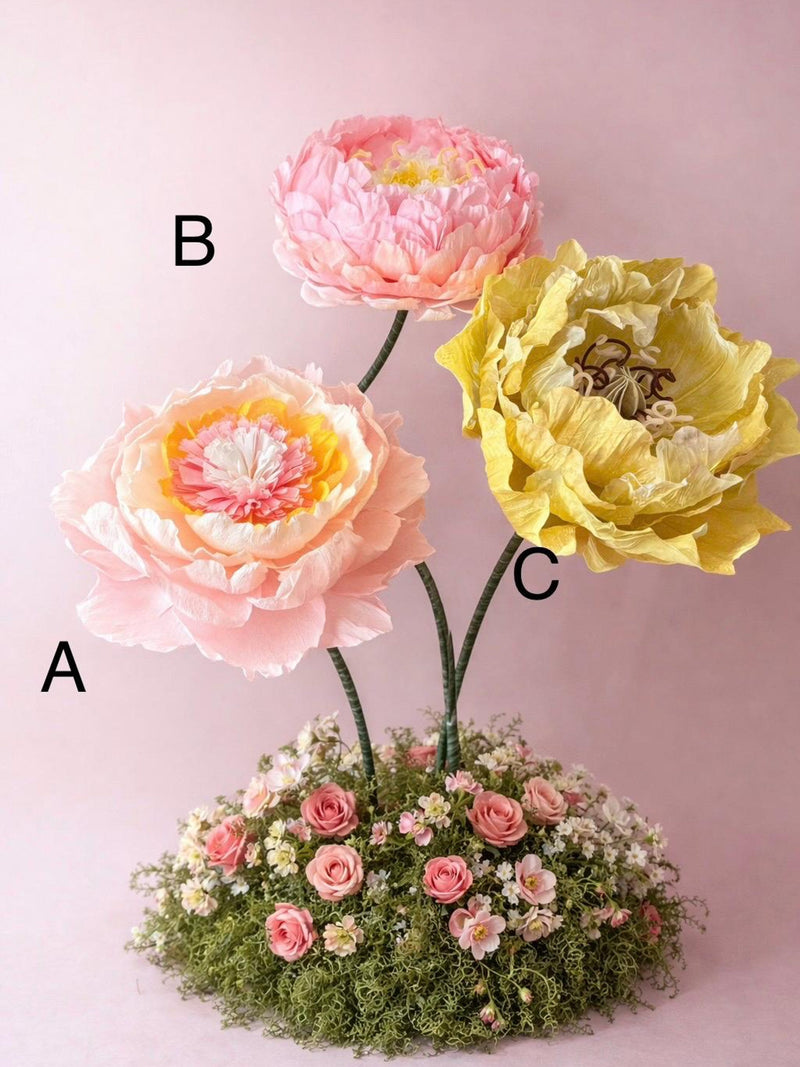 Giant Paper and Organza Flowers Ð Event Decor, Wedding, Baby Shower,  Store Front Displays FLOWER DELIVERY