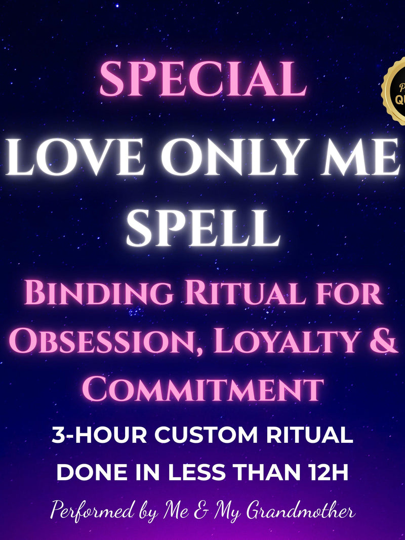 Love Only Me Spell, Powerful Binding Ritual, Obsession and Loyalty Energy, Forever Faithful, Commitment Magic, Romance Boost Love Romance Flower