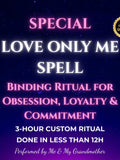 Love Only Me Spell, Powerful Binding Ritual, Obsession and Loyalty Energy, Forever Faithful, Commitment Magic, Romance Boost Love Romance Flower