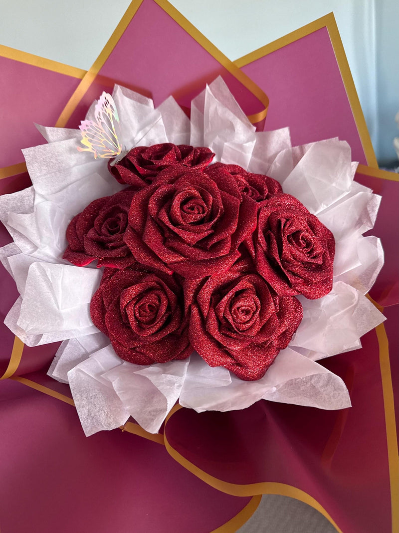 Luxurious Handmade Satin Bouquet. A gift that Never Wilts! Bouquet