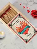 Personalized Couples Wooden Matchbox, Personalized keepsake gift for wedding, engagement, anniversary, Valentine's Day ANNIVERSARY
