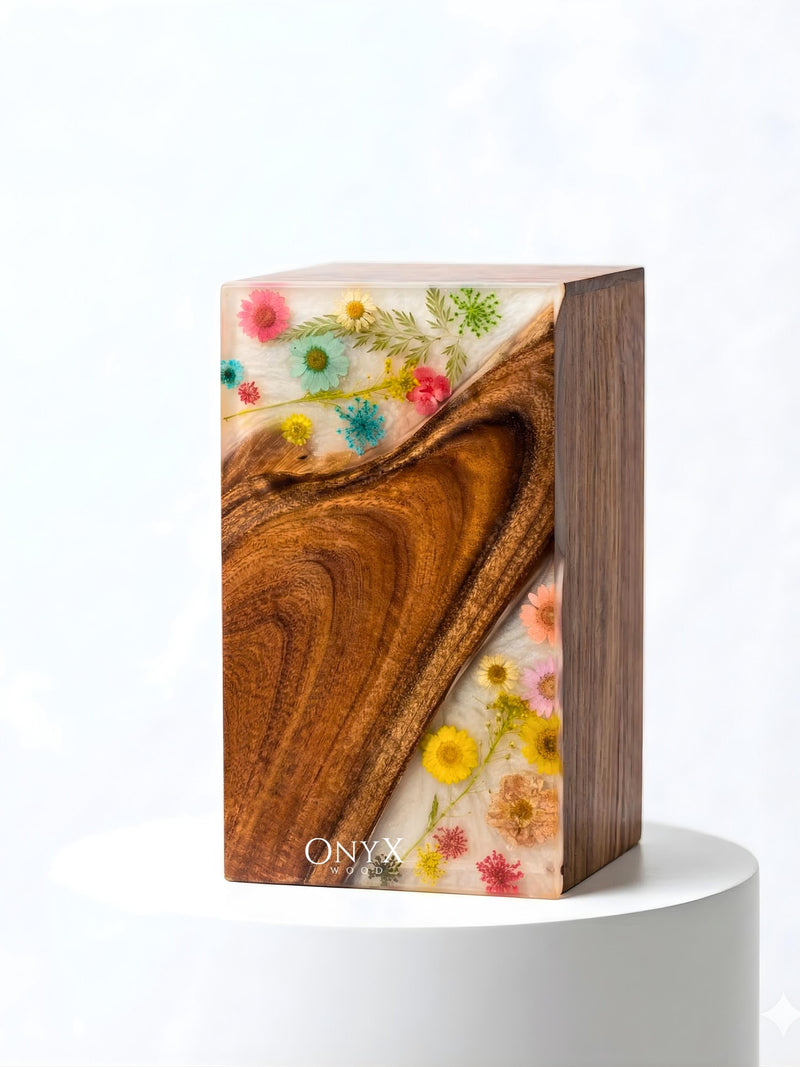 Petals of Peace Memorial Urn | Handmade | Real Dried Flowers | Sympathy Keepsake Gift sympathy flower