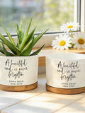 A Beautiful Soul Is Never Forgotten,Personalized Condolence Flower Pot,Grieving Mom Gift,Memorial Planter,Sympathy Keepsake,Bereavement Gift sympathy flower