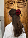 Burgundy Flower Hair Claw | Fast Delivery | 5 different colours FLOWER DELIVERY