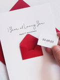 Personalised 1st Anniversary Card, One Year Gift for Boyfriend, Girlfriend, First Year Keepsake, Hidden Message Reveal, Years of Loving You ANNIVERSARY