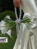 Pearl White Calla Lily Bridal Bouquet Wedding Artificial Wedding Flowers Viral and Luxury Bouquet