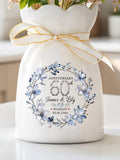 Custom 60th Diamond Wedding Anniversary Ceramic Flower Vase, Gift for Couple, Anniversary Gift for Parents, 60 Years of Marriage Keepsake ANNIVERSARY