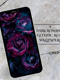 Dark Romance Phone Wallpapers Ð Gothic Rose, 4 Designs (Digital Download) Love Romance Flower