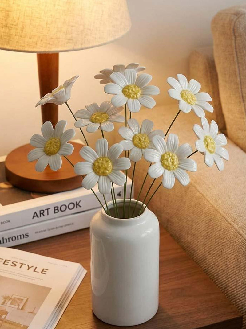 Handcrafted Eternal Ceramic Flowers,Ceramic Flower Ornaments,Ceramic Chrysanthemum Set,Garden Decor,Mother's Day gift,Unique Home Gift FLOWER DELIVERY