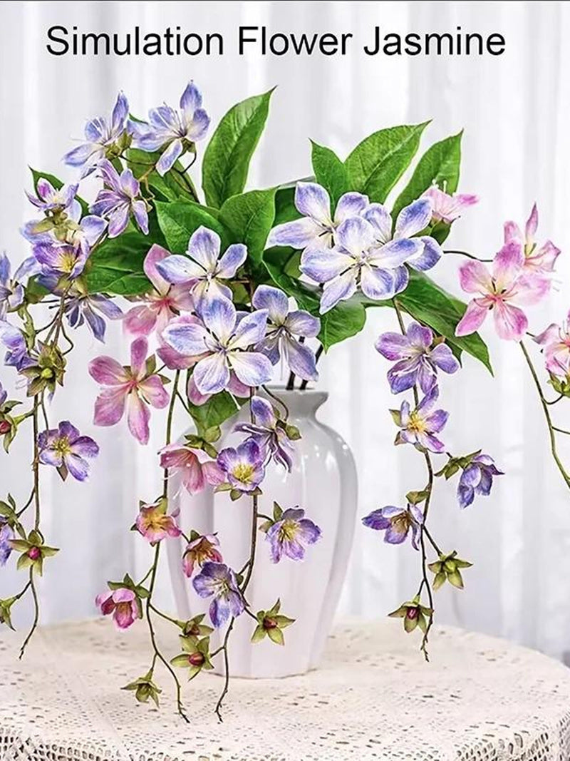 Artificial Hanging Jasmine Ð Realistic Silk Flowers for Balcony, Wedding, Home Decor & Event Decoration, Wedding Decor, Artificial Vine FLOWER DELIVERY