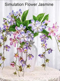 Artificial Hanging Jasmine Ð Realistic Silk Flowers for Balcony, Wedding, Home Decor & Event Decoration, Wedding Decor, Artificial Vine silk flower