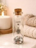 4th Anniversary Gift for Her Ð Personalised Flower Anniversary Keepsake Ð Daisy Message in a Bottle ANNIVERSARY