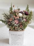 Dried Flower Arrangement in Paper Bag, Rustic Autumn Floral Decor, Handmade Vintage Bouquet, Farmhouse Home Decoration, Floral Inspired Gift Bouquet