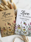 Wedding Seed Packet Favors/Wildflower Bridal Shower Seed Packets/Love In Bloom/Personalized Wedding Favors for Guests/Flower Seed Envelopes seeds bulk