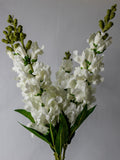 White Snapdragon Artificial Flowers Ð Elegant Faux Floral Stems for Wedding Decor silk flower