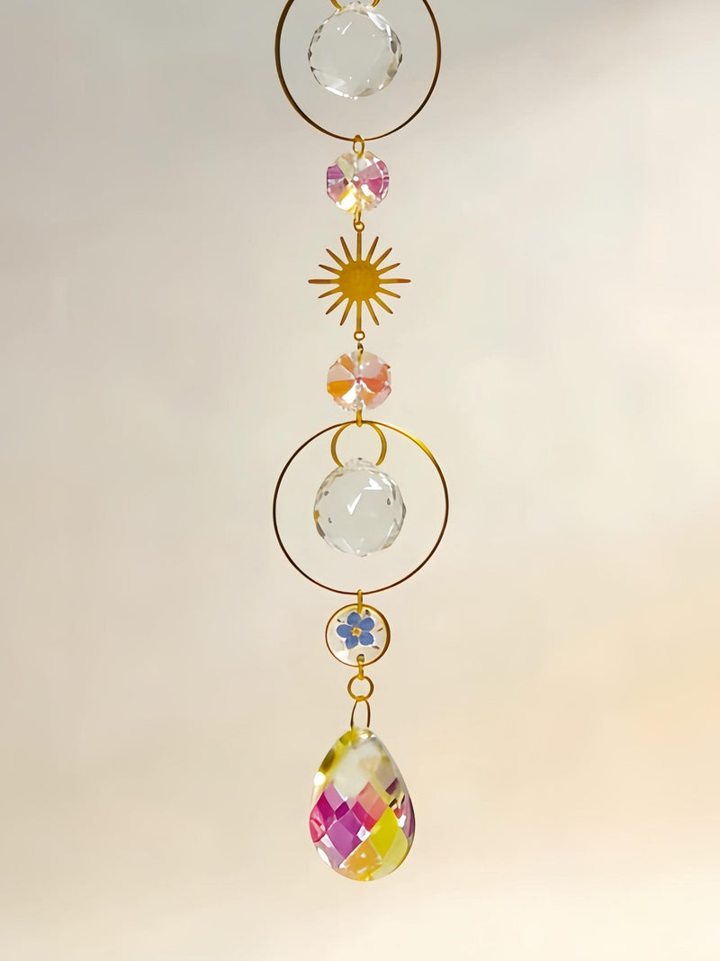 Pet Memorial Suncatcher, Forget Me Not Pressed Flower, Rainbow Maker, Sympathy Dod&Cat Remembrance Gift sympathy flower