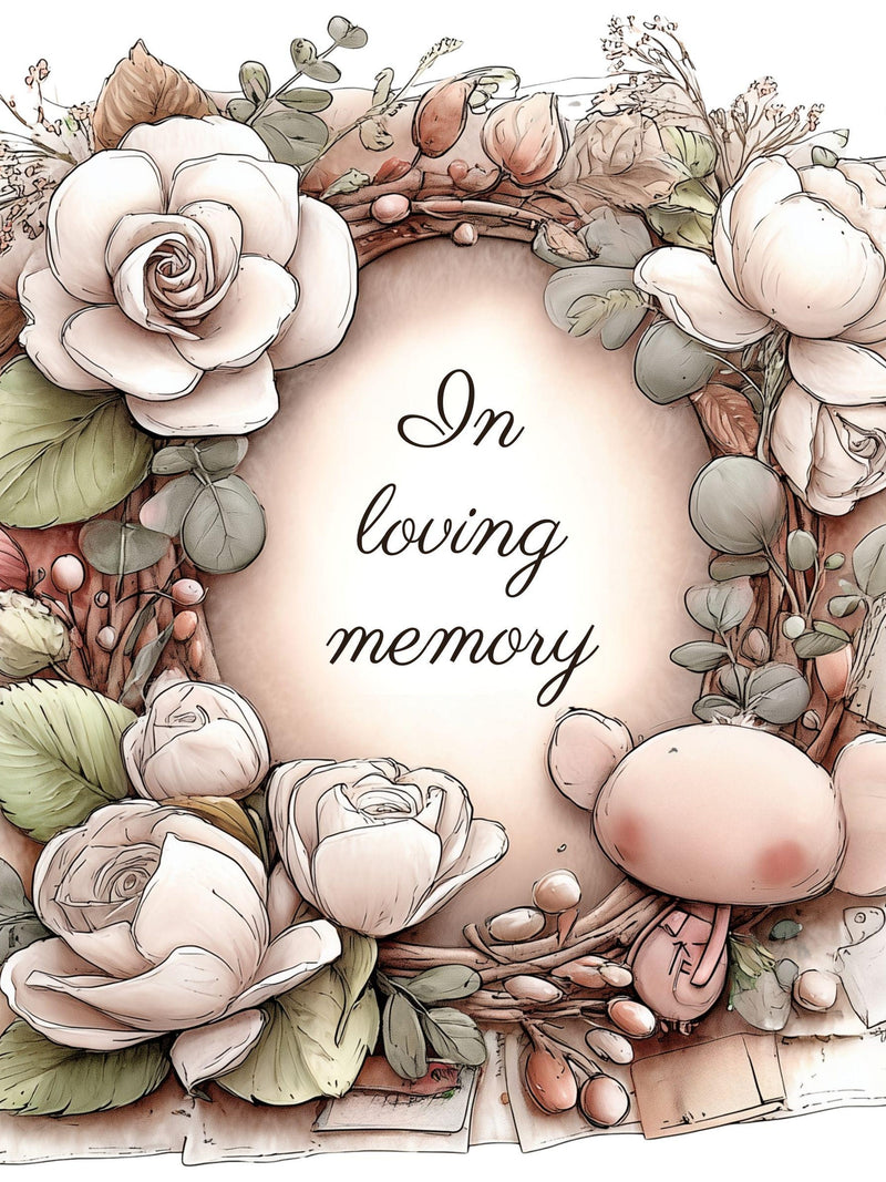 Sympathy Floral Clipart Bundle PNG - 18 Condolence Designs for Funeral Cards - Memorial Prints and Bereavement Gifts sympathy flower