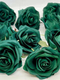 3.5" Emerald Artificial Rose Emerald Rose Dark Green Rose Forest Green Rose Emerald Silk Flower Dark Green Silk Flower Dark Green Emerald silk flower