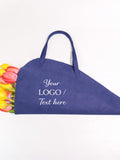 Canvas Bouquet Carrier Bag Ð Floral Gift Tote, Custom Logo Available - Hand Carry L FLOWER DELIVERY
