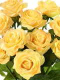 Real Touch Yellow Roses Ð 17'' Silk Stems for Bouquets & Centerpieces silk flower