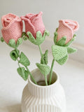 Crochet Rose Flower Pattern PDF, Easy Crochet Rose Flower Tutorial, Crochet Pattern for Bouquet, Instant Download Digital, Couple Gifts Love Romance Flower
