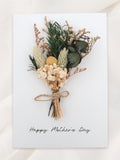 Mother's Day Card, Happy Mother's Day Card, Handmade Cards, Floral Mother's Day Card, Bouquet, Dried Flower, Happy Mother's Day Card FLOWER DELIVERY