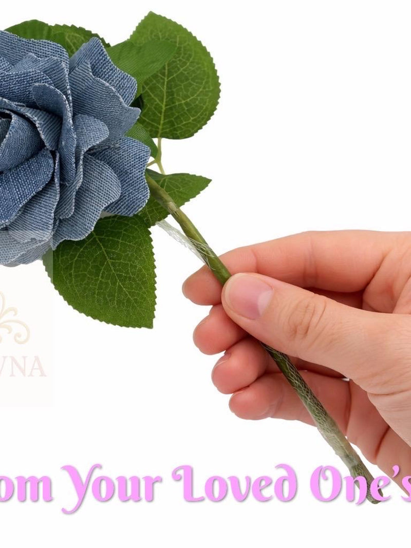 Handmade Fabric Rose Keepsake from Loved One's Clothing, Memorial Sympathy Gift sympathy flower