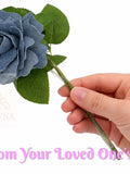 Handmade Fabric Rose Keepsake from Loved One's Clothing, Memorial Sympathy Gift sympathy flower