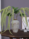 92cm Artificial Amaranthus Hanging Flower Stem, Faux Cockscomb Grass for Wedding Decor, Long Drooping Vine for Home Floral Arrangement faux plants