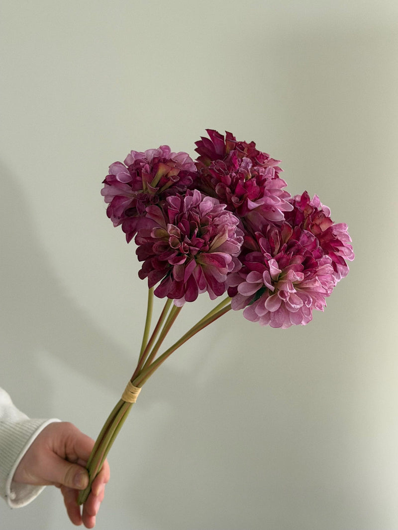 Faux Dahlia bouquets, Artificial Dahlia Flowers, Gradient Dahlia, DIY Wedding Bouquet, Fake Dahlia Flowers For House Warming gift house warming flower