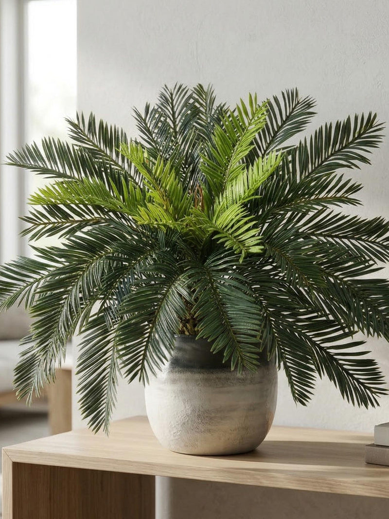 Artificial Cycas Palm Tree Ð Large Tropical Plastic Plant Branch, with out pot faux plants