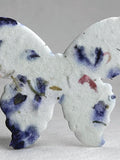 Bulk Seed Paper Butterflies 3"w x 2.85"h Recycled Blue and Purple Flower Petals for Weddings or Memorials set of 100 seeds bulk