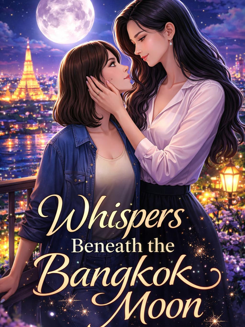 Whispers Beneath Bangkok Moon | Lesbian Romance Novel (Digital E-Book) Love Romance Flower