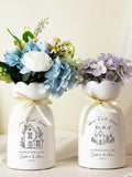 Personalized Ceramic Vase,First Home Gift,Flower Vase for New Home Occasion,Housewarming Gift for Couple,Moving In Gift for Friend,New Home house warming flower