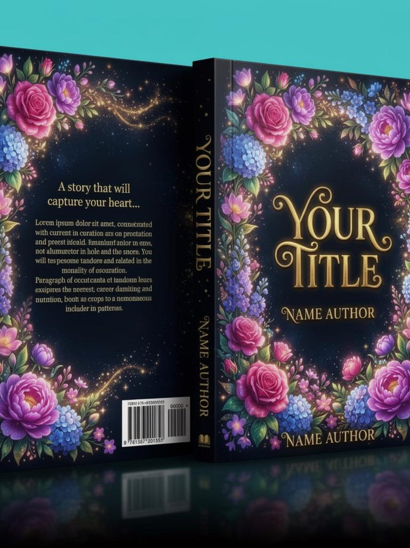 Premade Book Cover, Romance Novel, Floral Romance, Elegant Love Story, Soft Romantic Design, Flower Style Cover Love Romance Flower