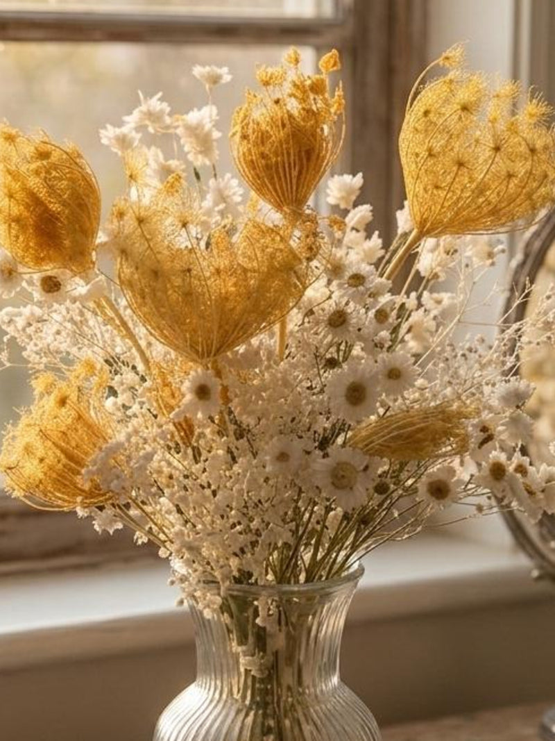 Yellow Airy Meadow Dried Flowers | Dried Baby's Breath  Cottage Home Decor, FLOWER DELIVERY