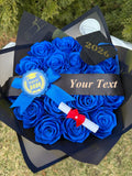 Graduation Ramo Buchon, Class of 2026 Gift, Eternal Rose Bouquet, Handmade Fake Flower, Ever Lasting Flower, Large Rose Bouquet Bouquet
