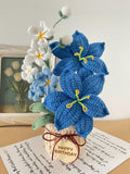 Personalized Crochet Lily, Anniversary Gift, Forever Flowers Gift for Mom, Birthday birthday flower