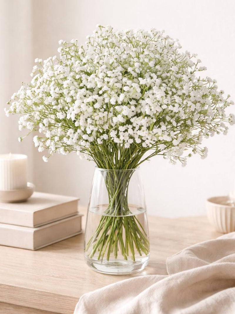 Artificial Baby's Breath Bouquet Ð Minimalist Gypsophila Flowers for Wedding, Home Decor wedding flower