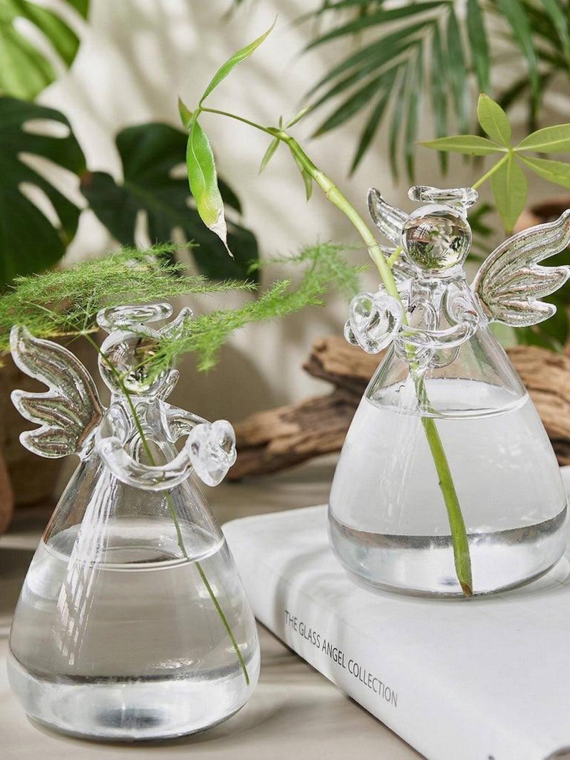 Angel Vase - Glass Flower Holder, Memorial Gift, Home Decor sympathy flower