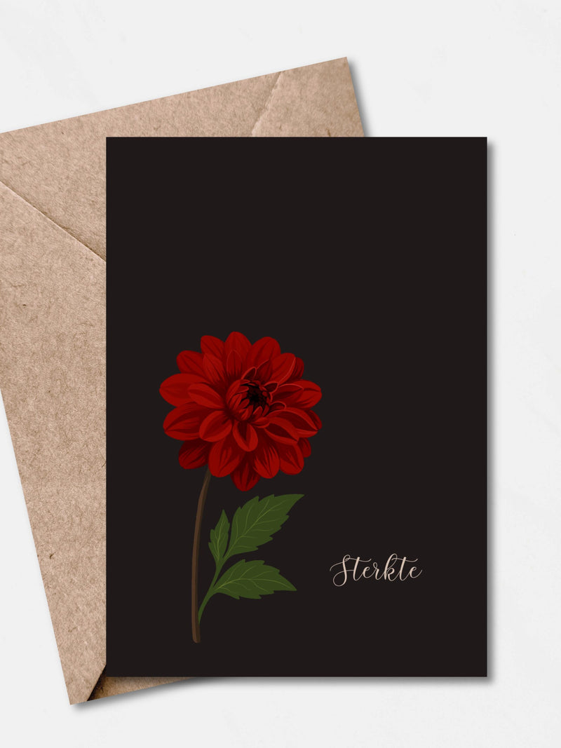 Sympathy Card Printable Ð Thinking of You Card, Minimal Flower, Condolence Greeting, Instant Download sympathy flower