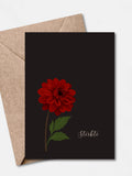 Sympathy Card Printable Ð Thinking of You Card, Minimal Flower, Condolence Greeting, Instant Download sympathy flower