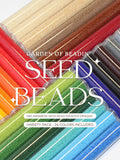 15/0 Japanese Seed Bead Frosted Opaque Variety Pack, 24 Colors Included seeds bulk