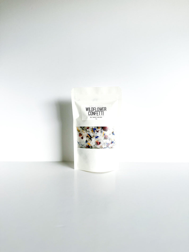 WILDFLOWER CONFETTI || magnesium chloride + flower petal mineral soak flower spore