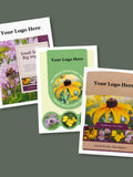 Custom Promotional Wildflower Mix Seed Packets Envelopes with Seeds - Business Event, Promotion Gifts, Favours, Giveaways, Client Gifts seeds bulk