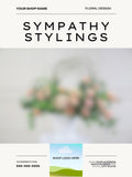Floral Sympathy book template sympathy flower