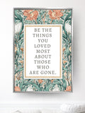 Floral Memorial Canvas Print, Sympathy Bereavement Wall Art sympathy flower