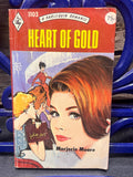 Heart Of Gold, by Marjorie Moore, Vintage Harlequin Romance #1103 1975 Love Romance Flower