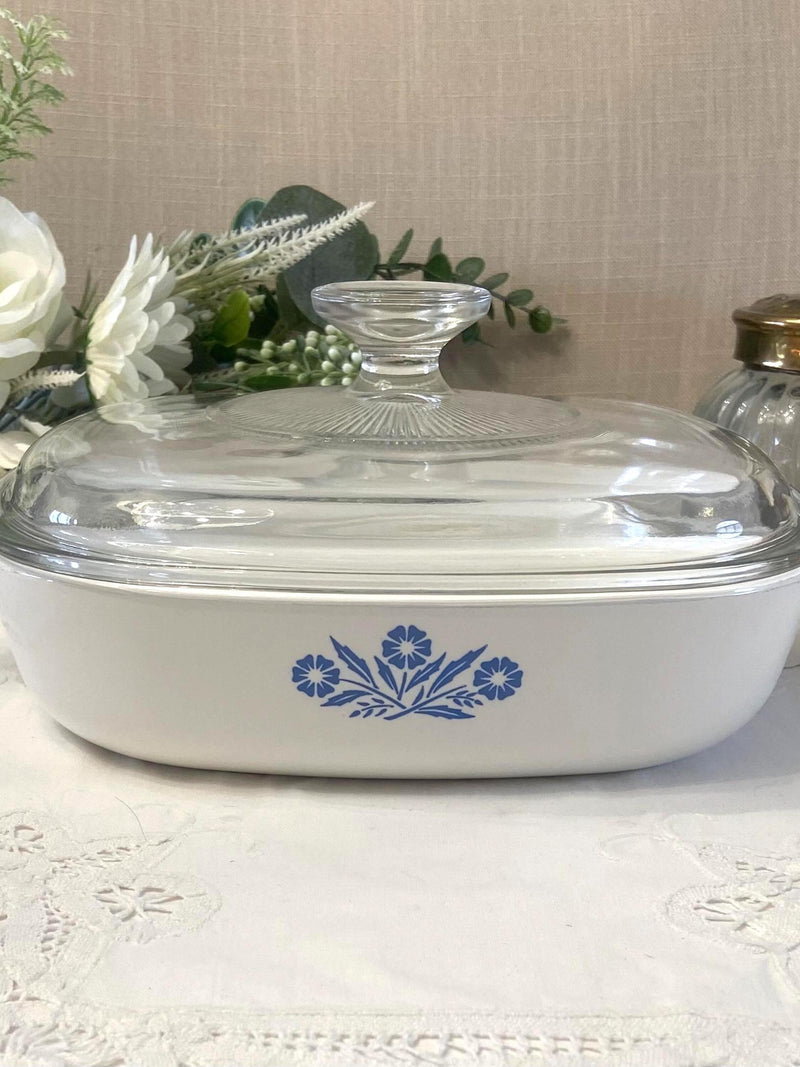 Corningware CORNFLOWER BLUE 8 Inch Skillet with Lid house warming flower